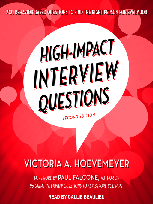 Title details for High-Impact Interview Questions by Victoria A. Hoevemeyer - Wait list